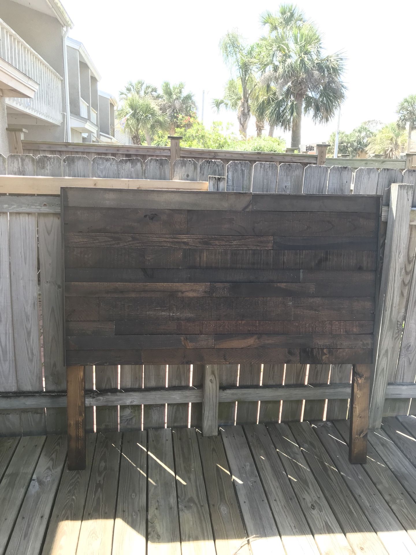 Queen pallet headboard