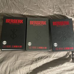 Berserk Deluxe Edition Manga Volumes 1-3