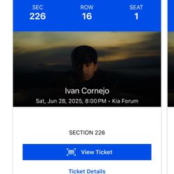 Ivan Cornejo Tickets