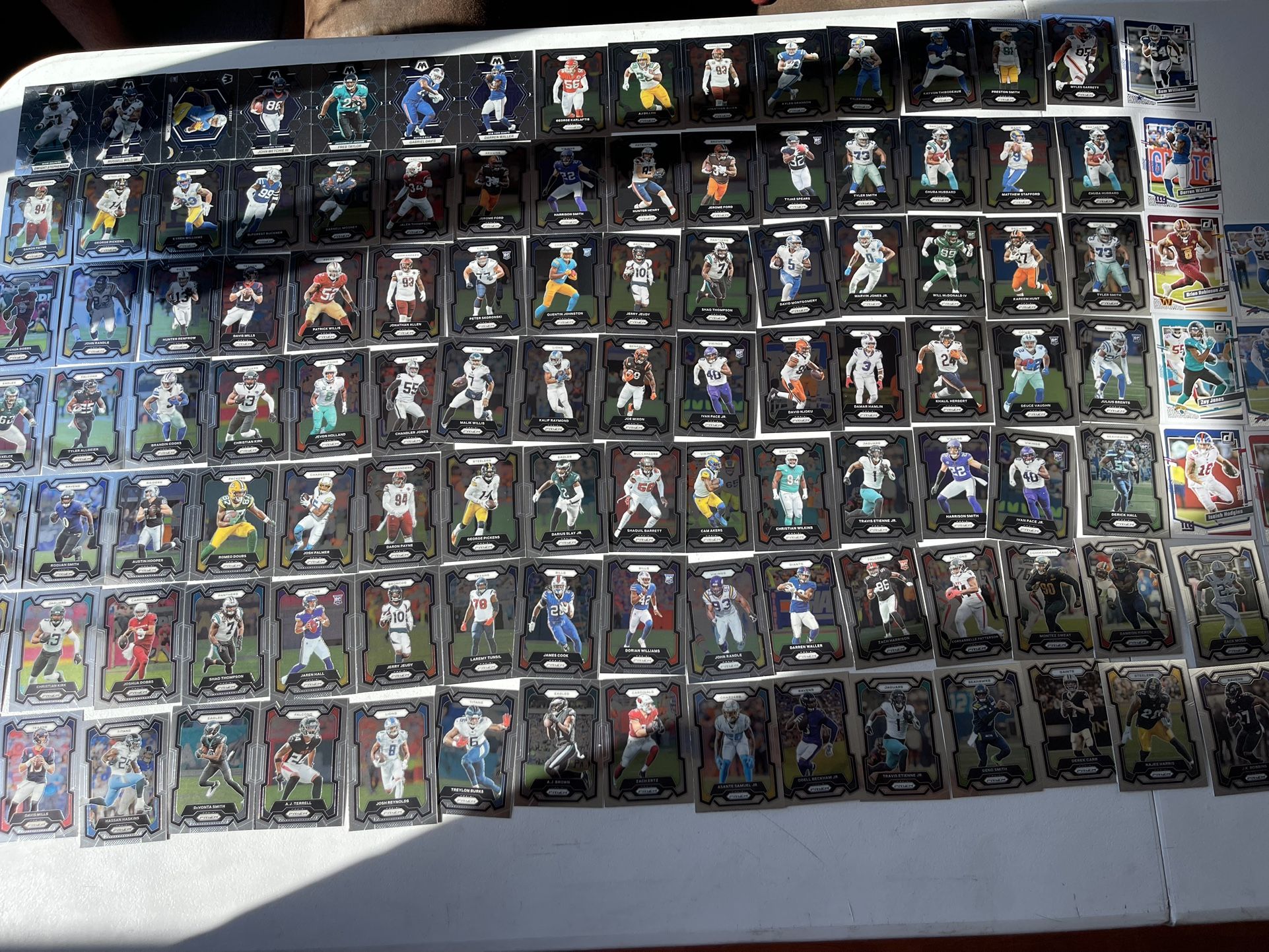 NFL Prizm / DONRUSS Card Bundle 117 Total cards