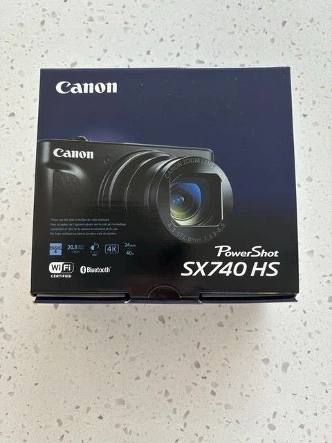 Canon PowerShot SX740 HS 20.3MP Compact Digital Camera - Black BRAND NEW