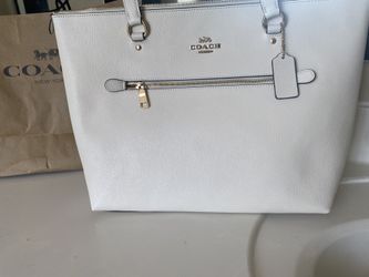 Coach White Big Purse Never Used