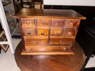 Vintage Apothecary Cabinet Solid Wood 