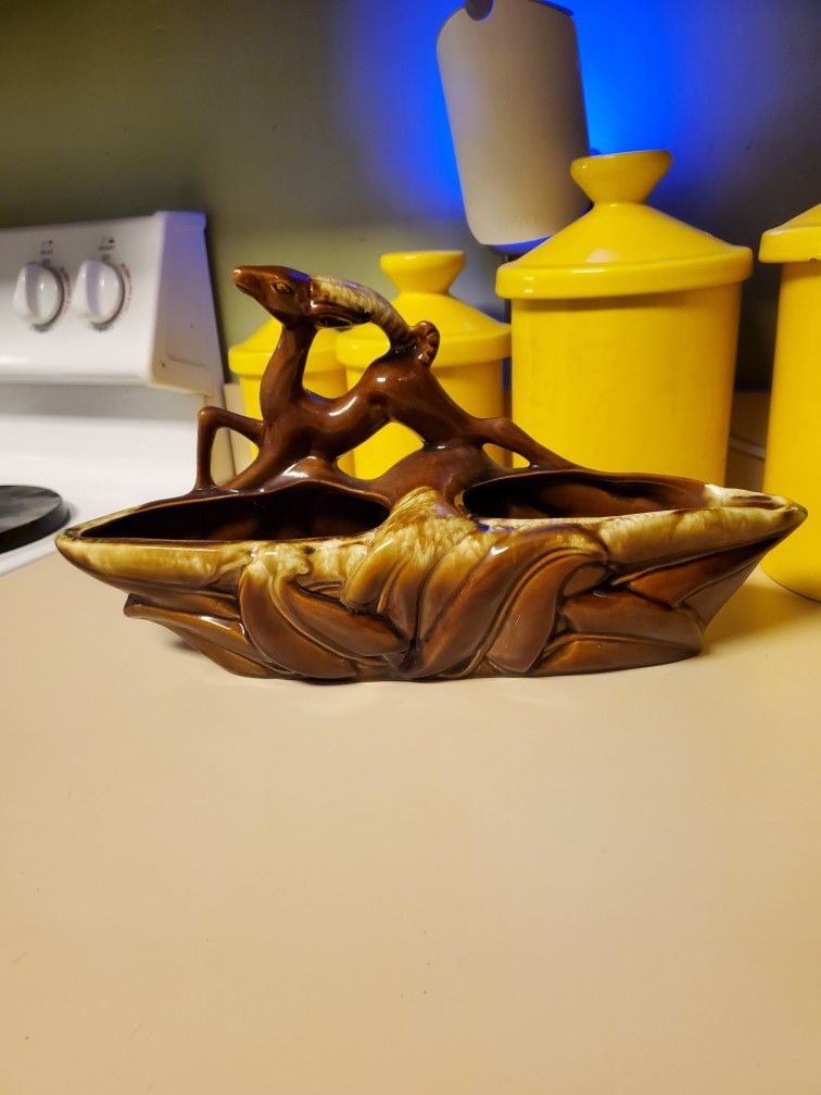 MCM Phil Mar Leaping Gazelle Planter 