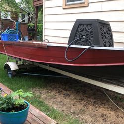 14ft Aluminum V Hull Boat 