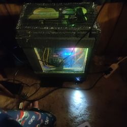 Custom built wood case Gaming pc