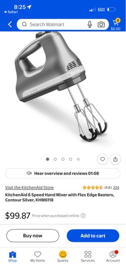 Kitchen aid mixer 6 speed hand mixer