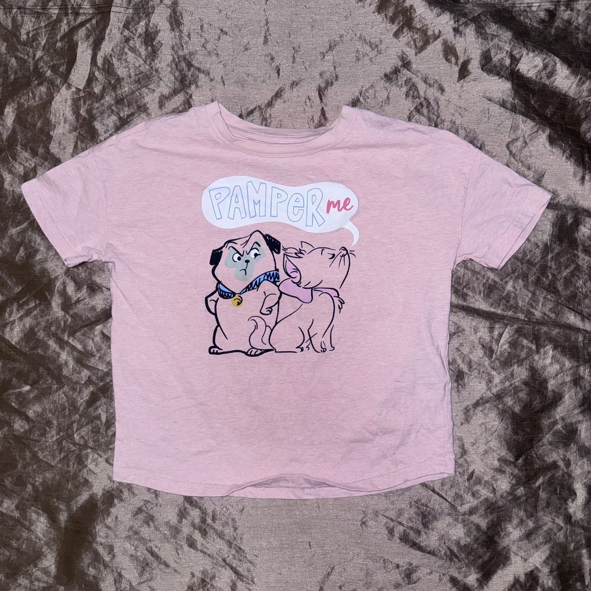 Disney Parks Critters chaos Percy and Marie Pamper Me Tee Shirt Women's XS short