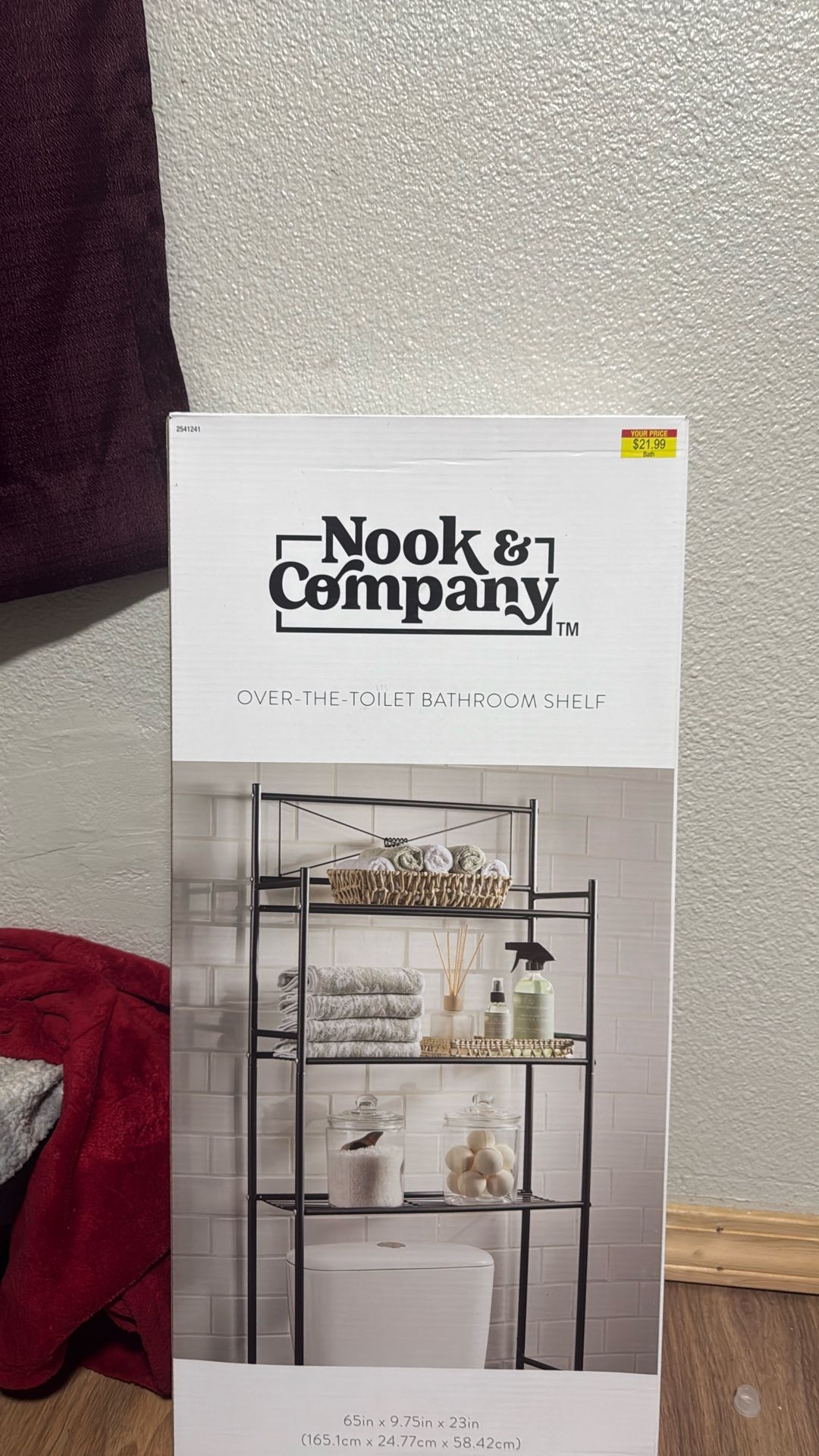 Sealed New Over The Toilet Shelf