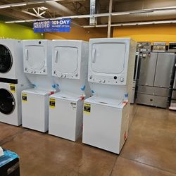 Ge Washer And Dryer Stacked Unie 27 Inch Wide