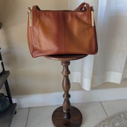 Genuine Leather Tote Bag Purse With Gold Hardware 