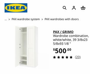 IKEA PAX wardrobe 45" x 92"