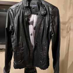 Faux Leather Jacket Medium- Victorville 