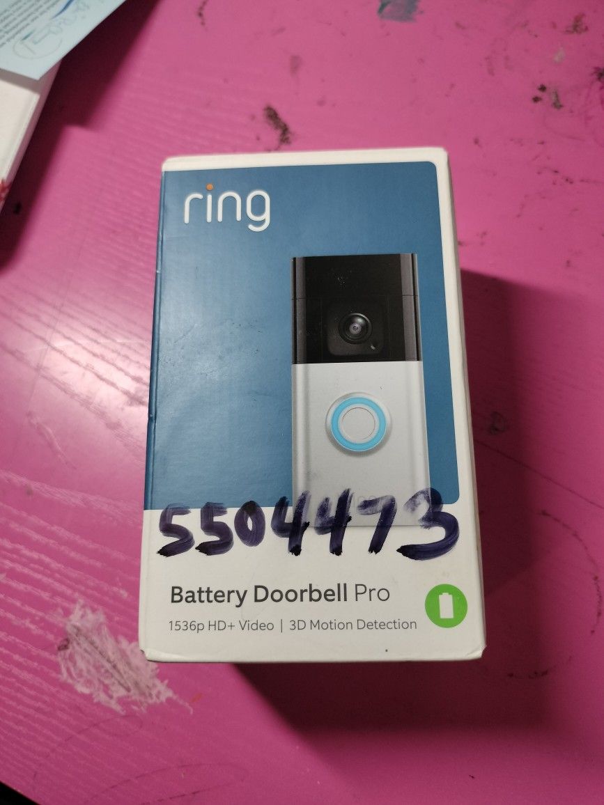 Ring Battery Doorbell Pro 3 D Motion