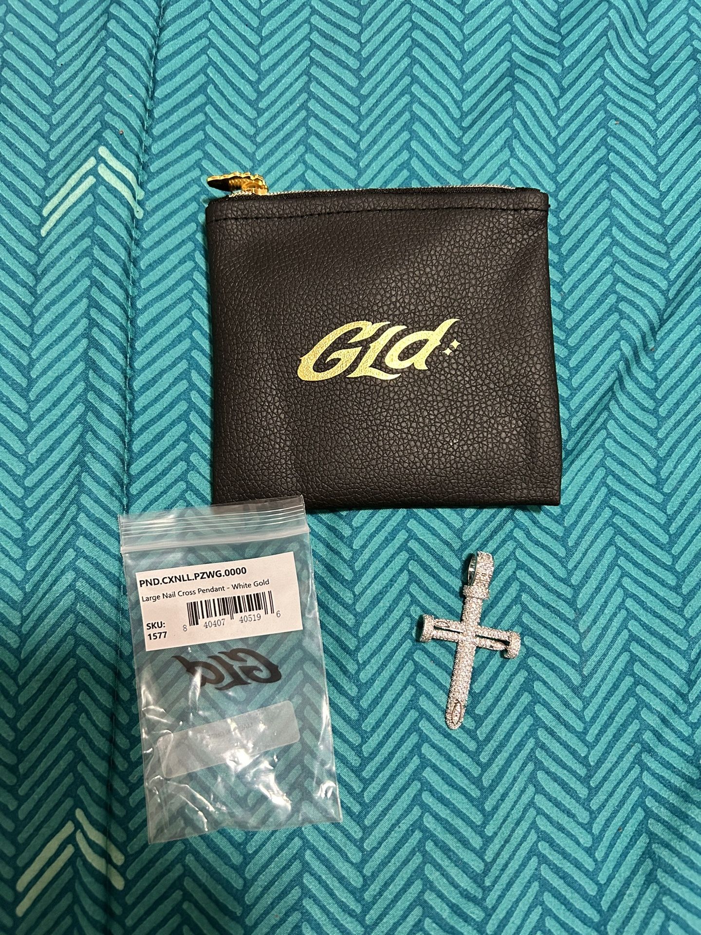 GLD Diamond Encrusted Cross Pendant