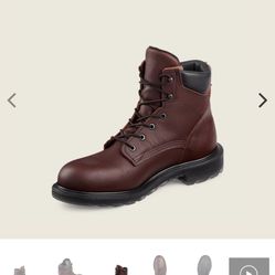 SIZE 10.5 RED WING THE SUPERSOLE WATERPROOF LEATHER SAFETY TOE BOOTS BRAND NEW