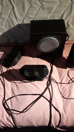 Logitech. 3 speakers and subwoofer