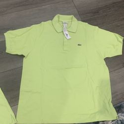 Lacoste Yellow Green Polos (New With Tags) Mens Large