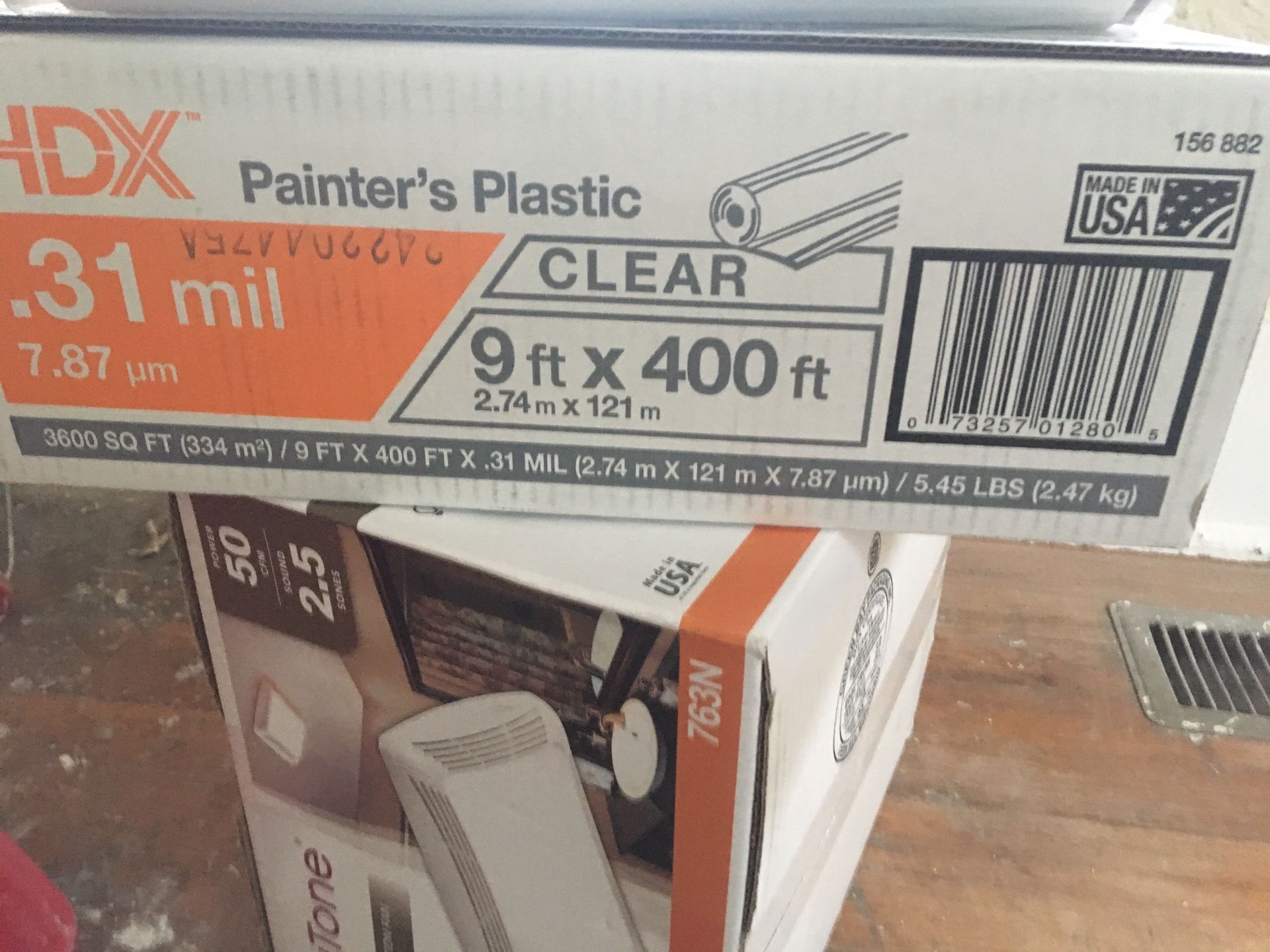 HDX Clear Painters Plastic