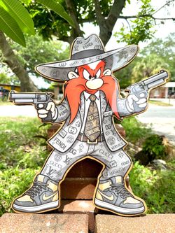 Handmade resin Yosemite Sam wall art decor Handmade resin Yosemite Sam wall art de