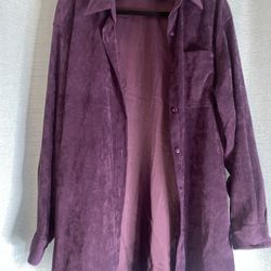 Purple Velour Blazer