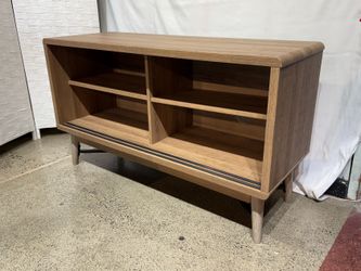 Adustable Shelf Media Stand w/ Tapered Legs
