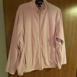 Denim & Co Long Sleeve Fleece Jacket 3XL
