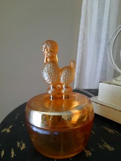 Amber Glass Poodle