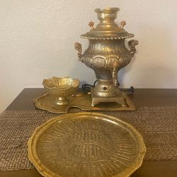 Brass Tea Burner Warmer Coffee Samovar