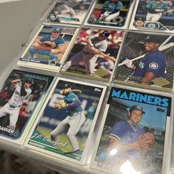 Binder of 252 Seattle Mariners Baseball Cards