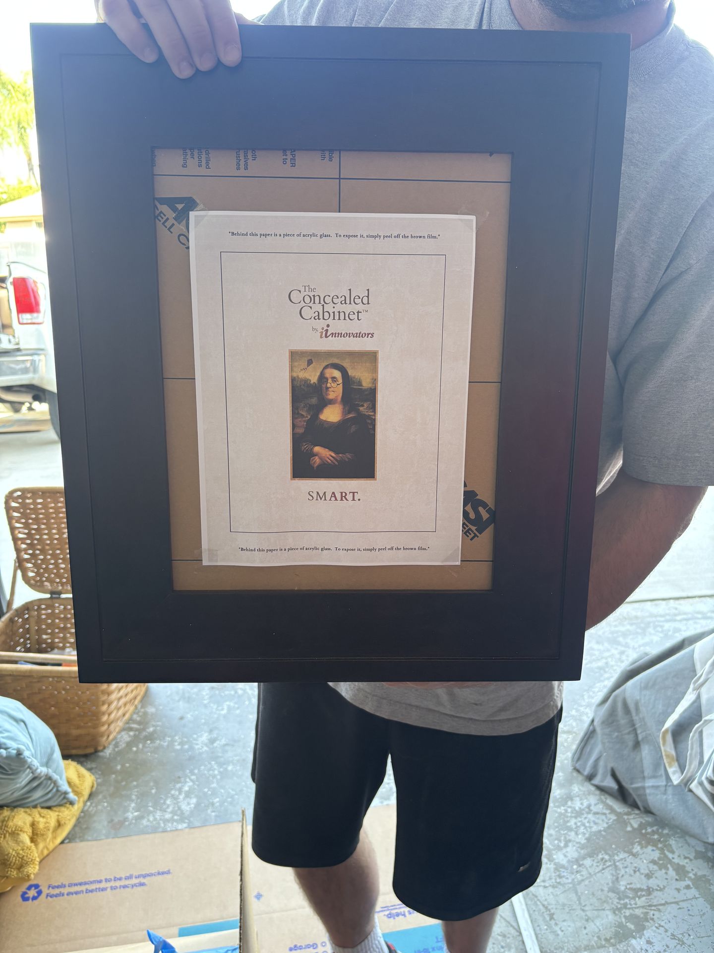 Hidden Concealed Cabinet – Framed Wall Safe (Brand New, With Shelves)