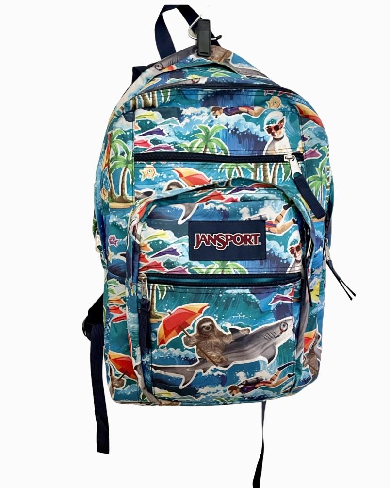 JanSport Superbreak Big Student Backpack Multi Wet Sloth for Sale in Santa Ana CA OfferUp
