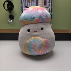 SQUISHMALLOWS Kervena Tie Dye Mushroom Plush Stuffed Toy 8 Inch