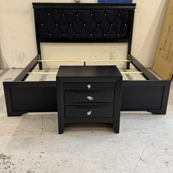 King bed With Nightstand 