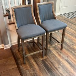 Two Kitchen Counter Stools 