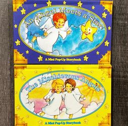 New Set of 2 Children’s Angel Pop-Up Books