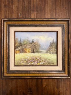 H. Carron Original Oil on Canvas