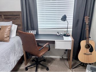 Desk, chair, desk mat & calendar