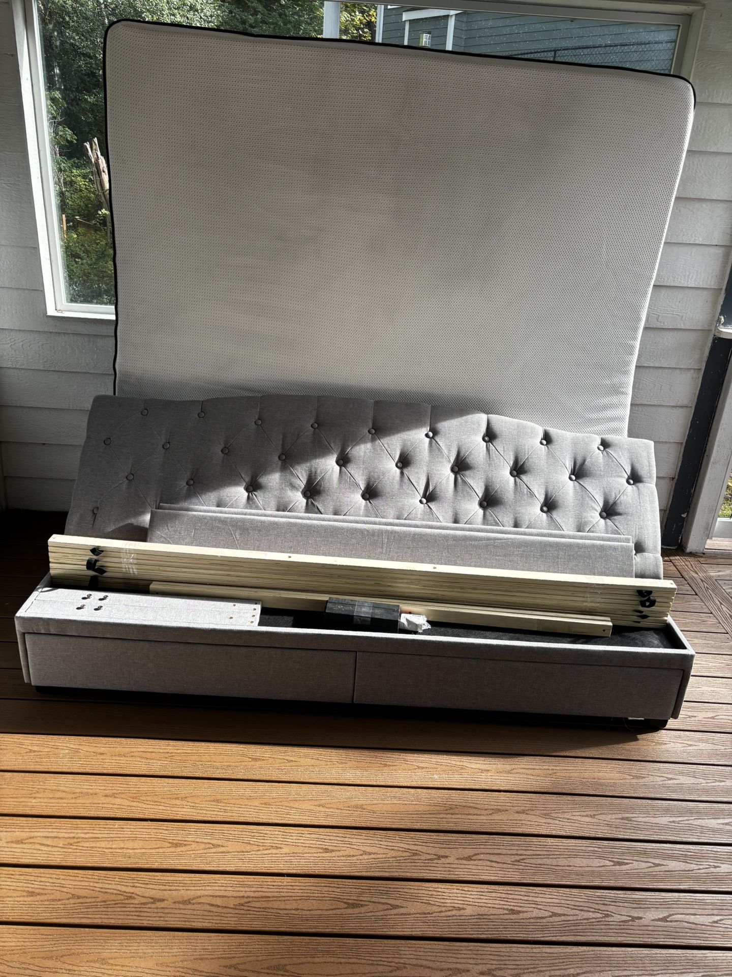 Bed frame & King mattress