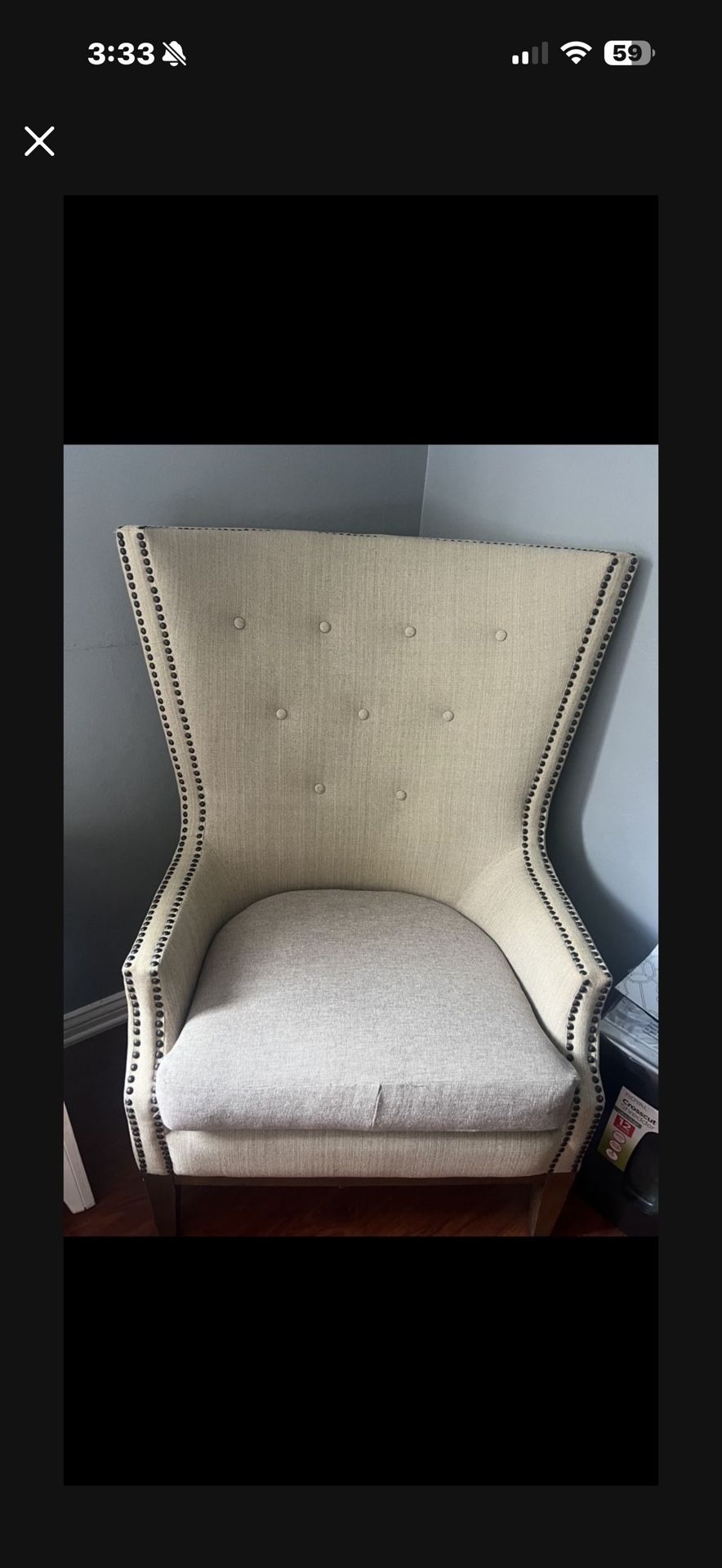 Beige Accent chair