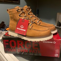 Wolverines Work Boots Soft Toe Size 7.5 8 9
