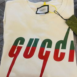 Gucci Made In Italy Long Sleeve Blade Print T-Shirt r1_0426