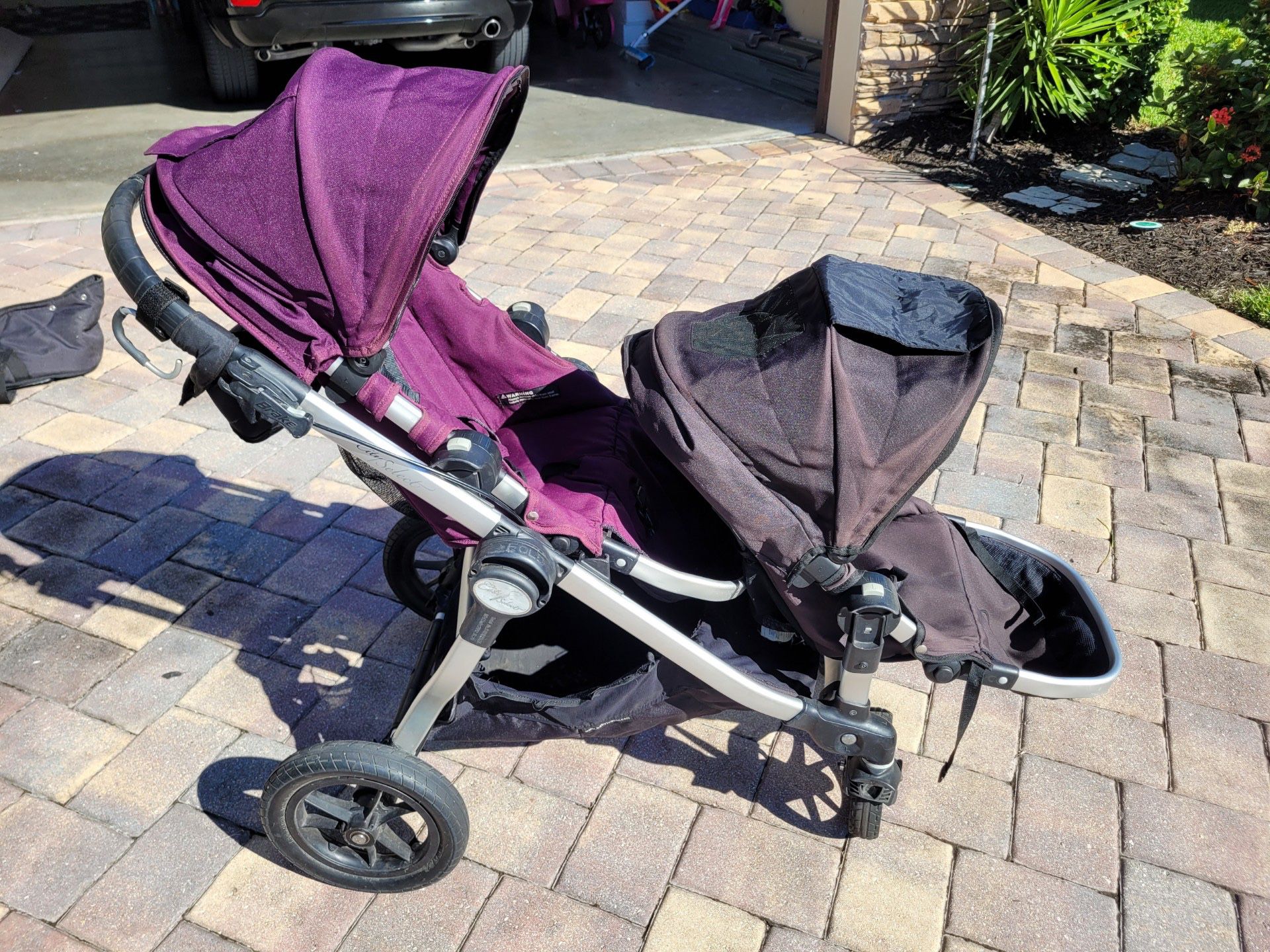 Double Stroller With Bassinet  