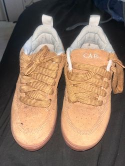 7.5 CAB Kids’ Brown/Tan High-Top Sneakers – Good Used Conditions