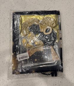 New 50th Anniversary Black Gold Party Decorations Set