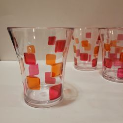 New Set of 8 Short Shatterproof Tumblers 4½" Tall