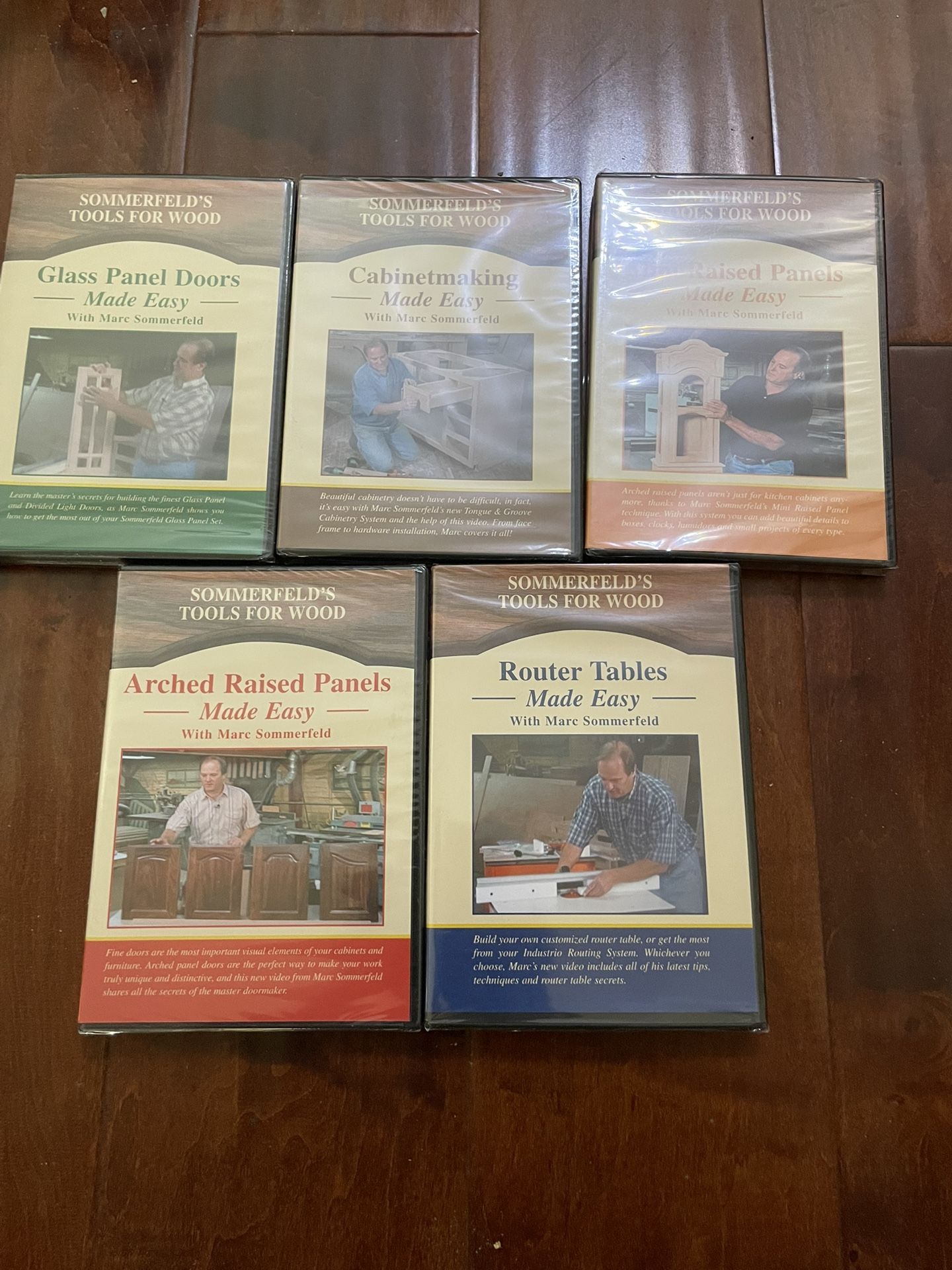 Sommerfeld’s Tools for Wood Marc Sommerfeld 5 DVD Lot Router Cabinetmaking