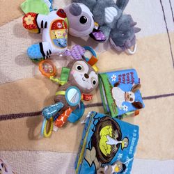 Baby Infant Kids Light Up Toys And Plush Cloth Children's Books
