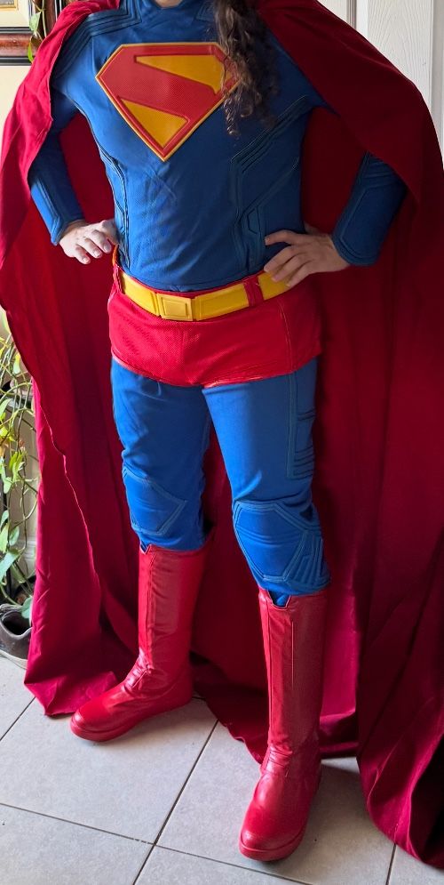 Superman Costume With cape Size medium