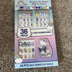 Hello kitty And Friend 36pcs Press On Fun Fashion Nails (New )  